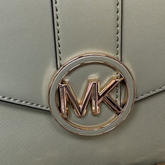 Michael Kors Carmen Medium Monogram Flap Crossbody Convertible Shoulder Bag - Picture 8 of 16